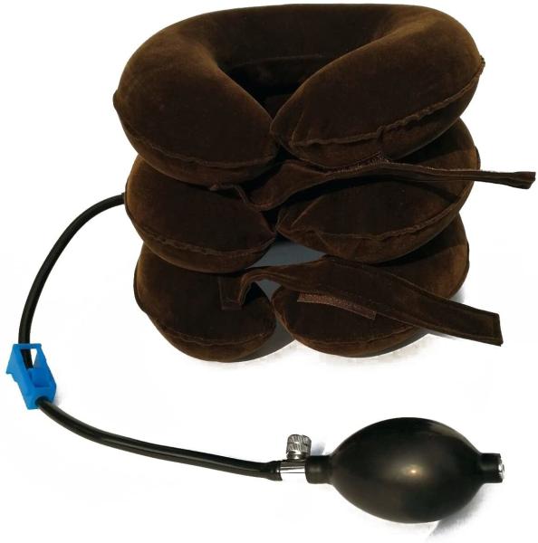 Easy to use neck traction collar adjustable neck brace support inflatable