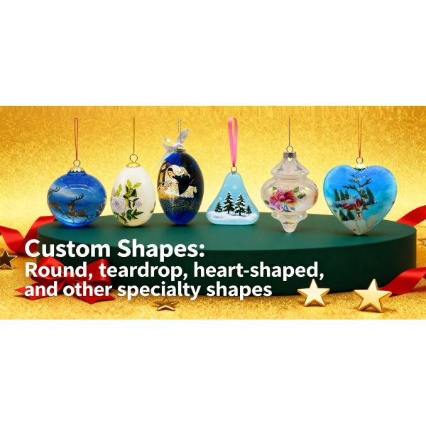 Wholesale Cardinal Bird Hand-Painted Glass Christmas Ball Ornament 3.9