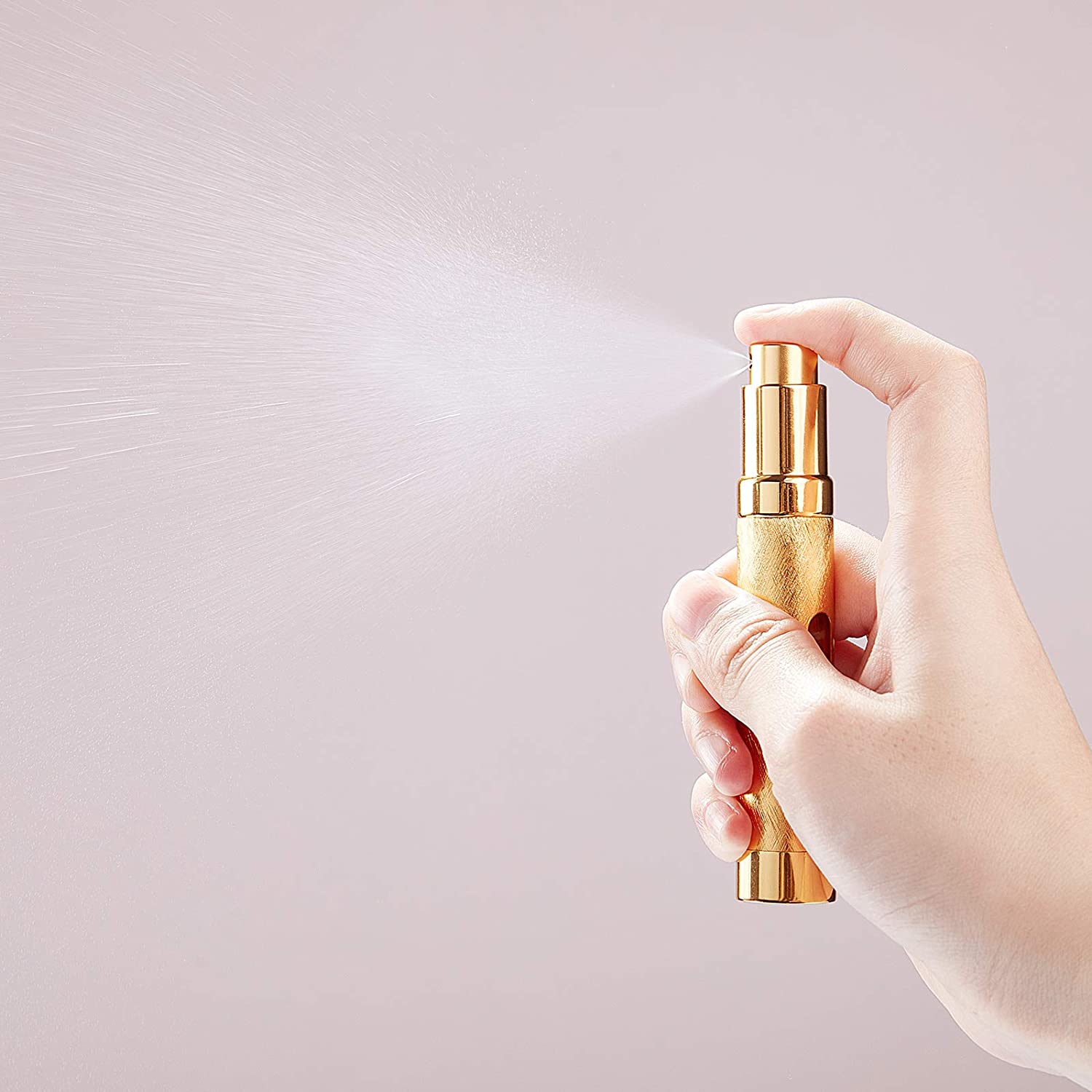 Флакон духов контейнера 6ml 5ml атомизатора духов милого золота портативный