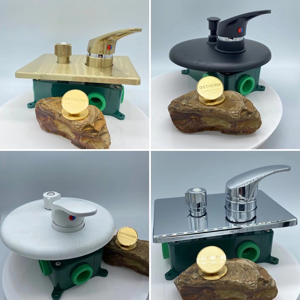 Клапан смесителя цвета клапана ливня смесителя клапана стопа PN25 пластиковый PPR скрытый белый