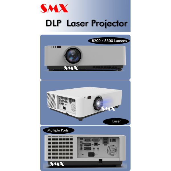 8500 Lumen High Brightness Short Throw LP Laser Projectors WUXGA