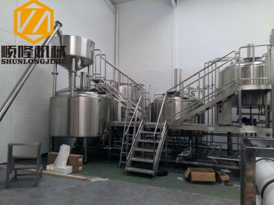 SS 5000L Beer Production Equipment Complete System 2mm Cladding