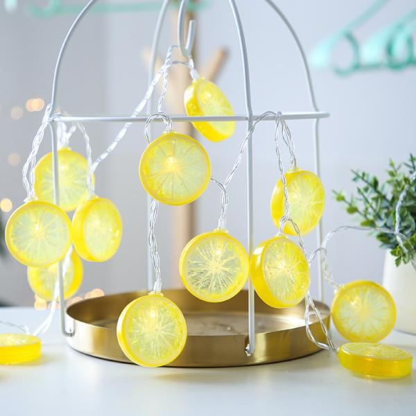 Battery power Lights LED Lemon Waterproof Outdoor String Lights for Garden Patio Gate Yard Party Wedding Outdoor