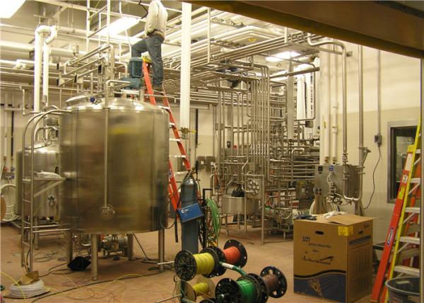 Yogurt Milk Production Line Sanitary Stainless Steel Material ODM / OEM Accepted