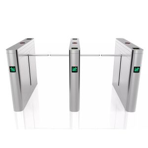 Infrared Sensor 304 Stainless Steel Motor Drive Drop Arm Turnstile for Security Protection and People Flow Management