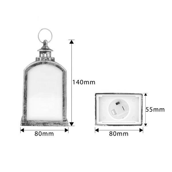 Custom Blanks Christmas Lantern Hanging Led Garden Decorative Storm Light Sublimation Lanterns