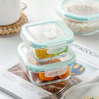 Lancheira de vidro alta ECO do Borosilicate do alimento do armazenamento amigável