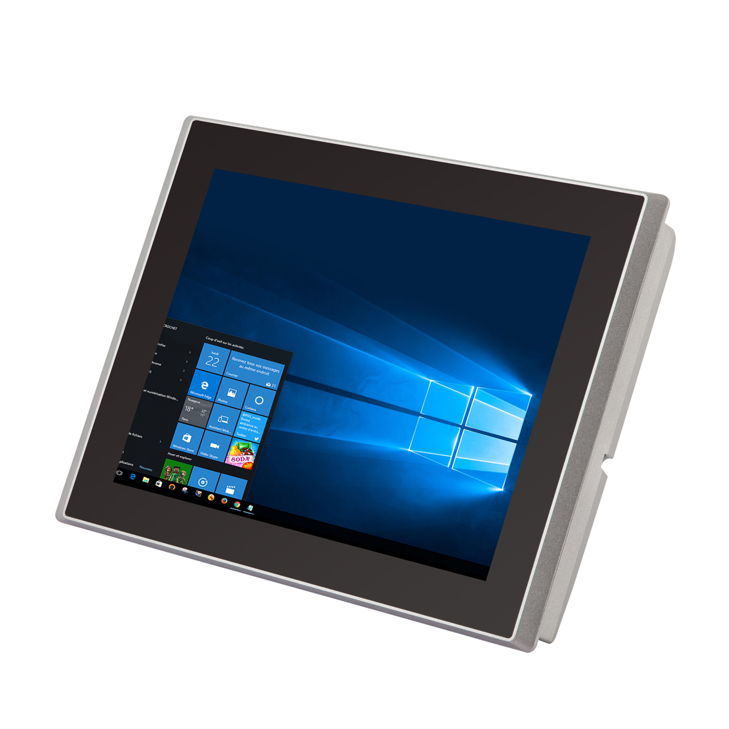Фронт 500nits IP65 экрана касания 12,1 ПК панели Windows 11 Fanless промышленное»