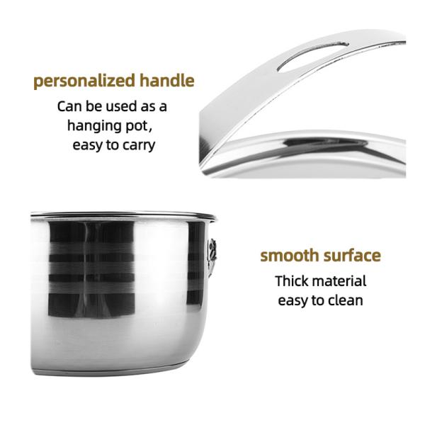 High Quality 9 Pieces Stainless Steel Outdoor Tableware Set Camping Cooking Pot Sets Outdoor Cookware Sets