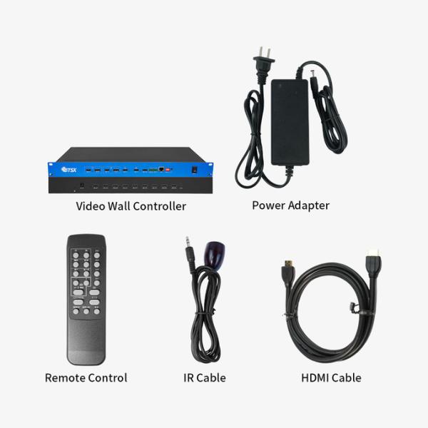 4K60 4 в 9 Внешний видеостенный контроллер Процессор Бесшовный переключатель PIP роуминг