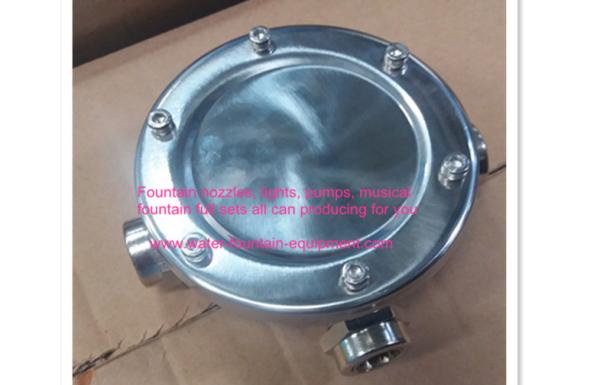 Diameter 115mm IP68 Underwater Fountain Lights Stainless Steel Junction Box