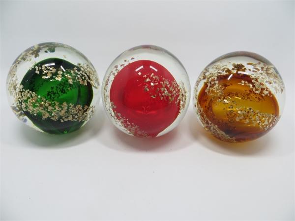 Glass paperweight,  glass ball,  glass round ball