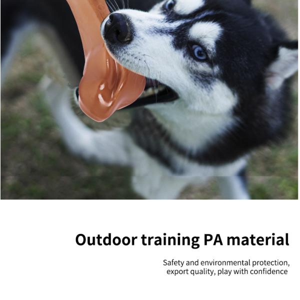 Indestructible TPR Dog Chew Toy Eco-Friendly Grinding Teeth Toy for Aggressive Dogs Soft Natural Rubber Bone