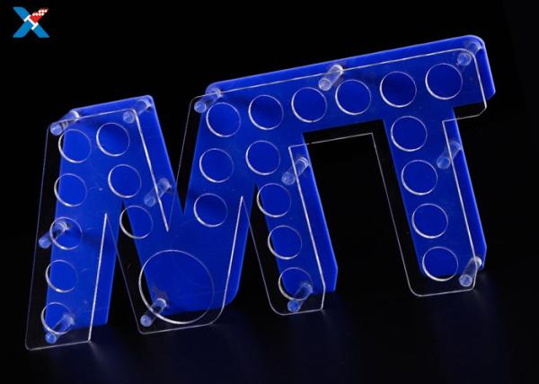Customized Acrylic Shot Glass Holder Tray , Shot Glass Serving Tray Durable