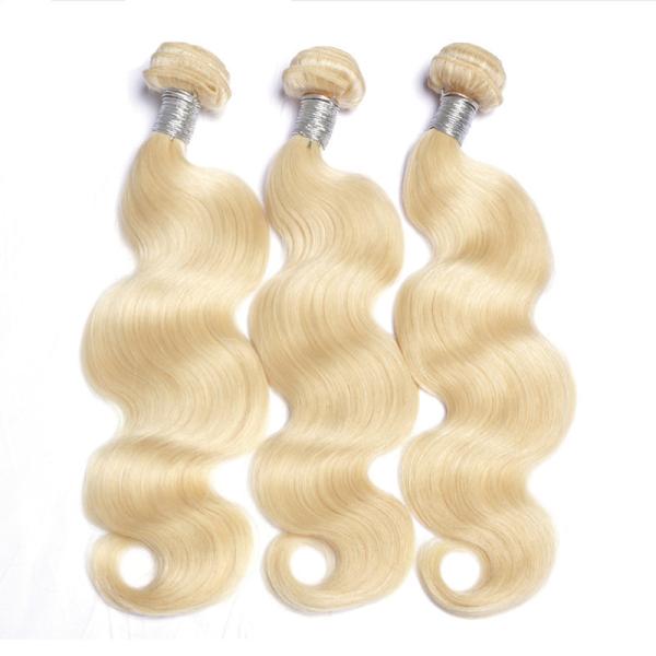 Malaysian Hair Human Hair Extensions Remy Hair Weaving 613 Blonde Bundles