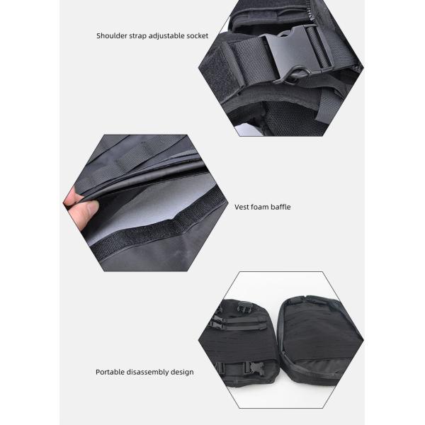 500D Nylon Military Ballistic Armor Vest Multifunctional 32*46cm