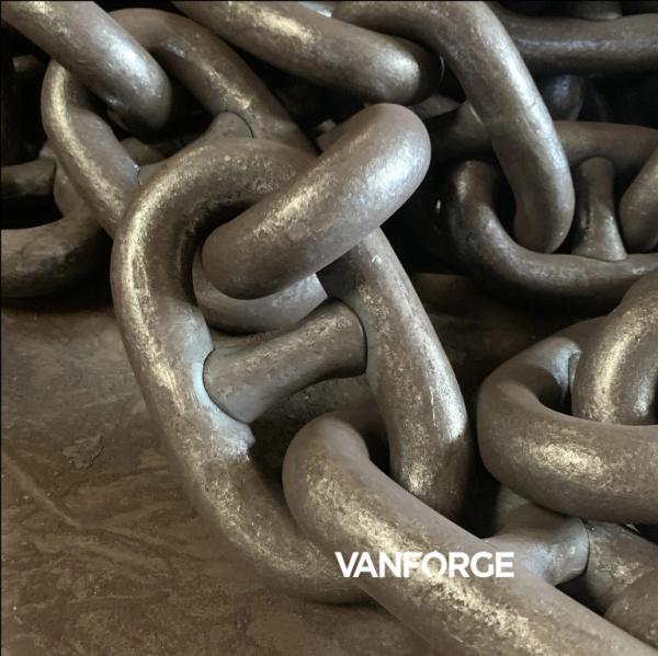 Marine Offshore Alloy Steel Offshore Mooring Chain Natural Color / Painted