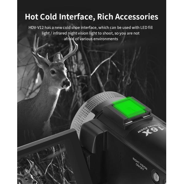 Vlog 4k Digital Video Camera Home Camcorder Film 1080P HD With Infrared Night Vision