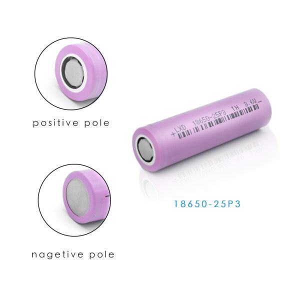 3C Max 3.6v 2500mah 18650 Lithium Ion Battery Lithium Cylindrical Cells