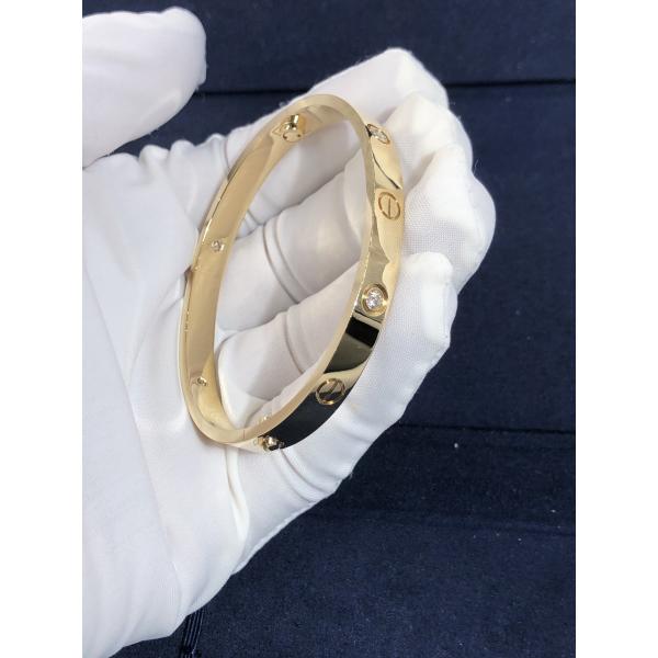 High-End High Quality Elegant Amazing Car Tier 18k LOVE Bracelet 4 Diamonds