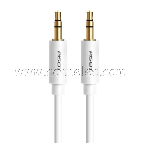 original Pisen double 3.5MM stereo audio cable, 3.5mm stereo audio cable