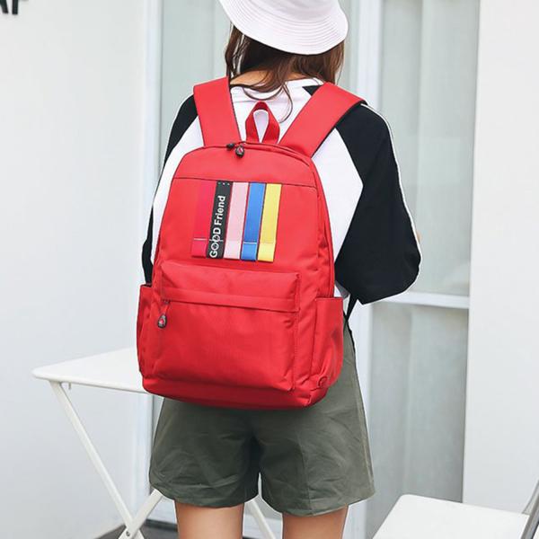 European and American style backpack male large capacity student bag for lovers campus trip popular logo backpack