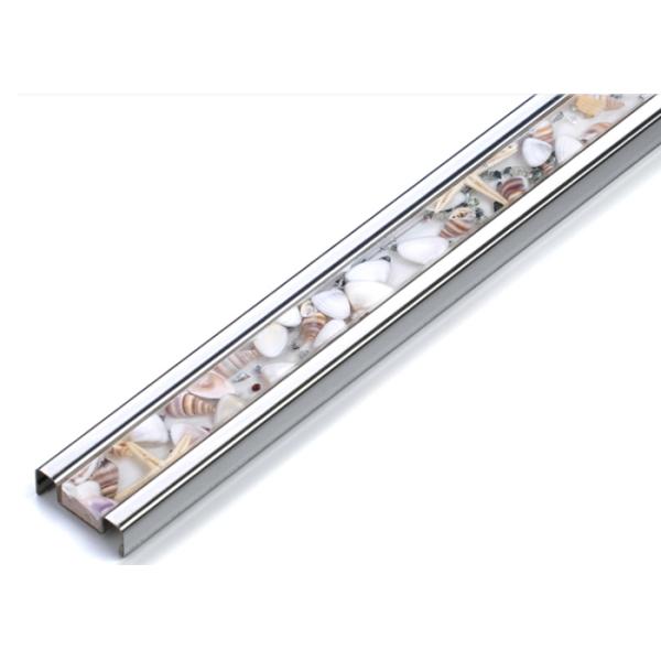 Luxury Aluminum Mosaic Tile Trim Polished Surface Finish For Decoration