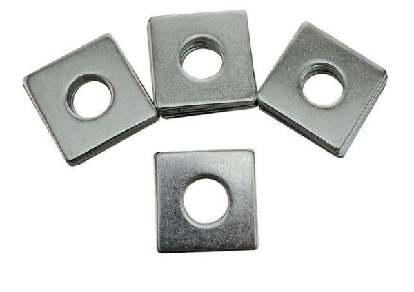 Plain Carbon Steel Square Plate Washers 4 Inches DIN125 Corrosion Resistant