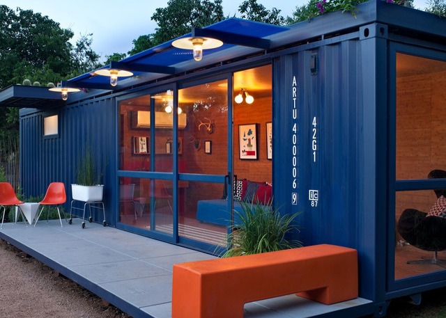 Дом контейнера 20FT жилой Prefab с закаленным пуленепробиваемым окном