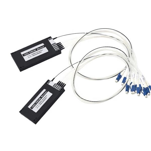 100GHz 1×5 DWDM Mux/Demux AWG 40 Channel C-Band with LC/UPC Single Fiber Plastic ABS Box Module