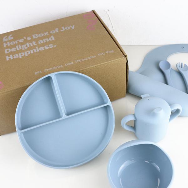 Silicone da segurança livre de BPA que janta o grupo, a bacia do silicone e o OEM do grupo da colher