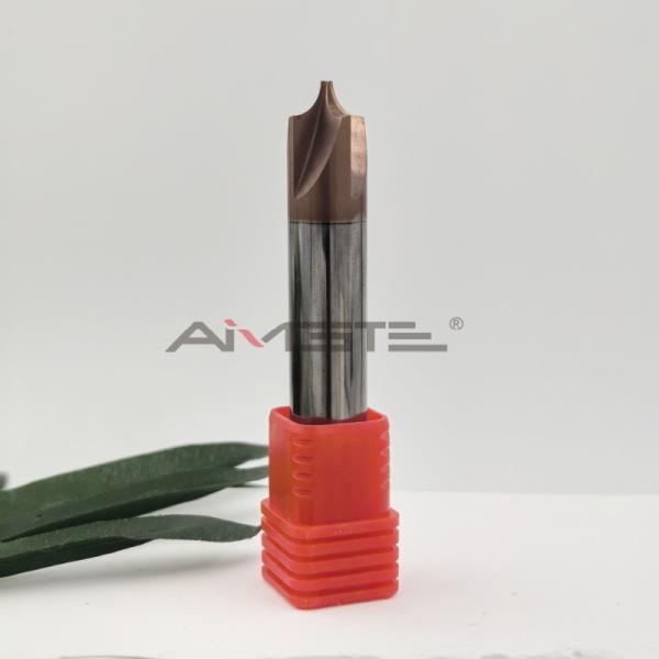 AlTiSiN Coated 4 Flute Internal Radius Milling Cutter Tool For Mold Surface Machining