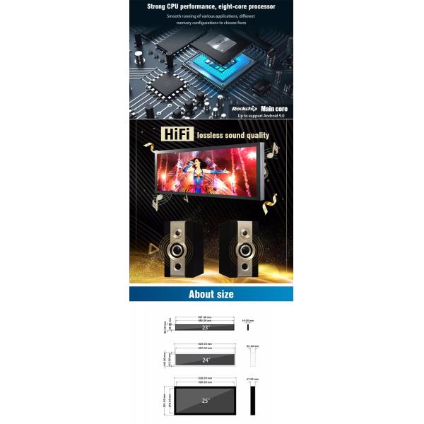 Ультра Signage цифров медиа-проигрывателя USB дисплея края полки