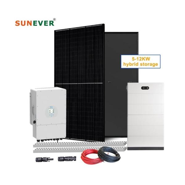 Monocrystalline Silicon Hybrid Solar Energy System 5kw 10kw 15kw for Pre-sales Design
