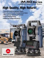 Tipo total de Japão Topcon da estação de Sokkia IM52 Reflectorless 500m