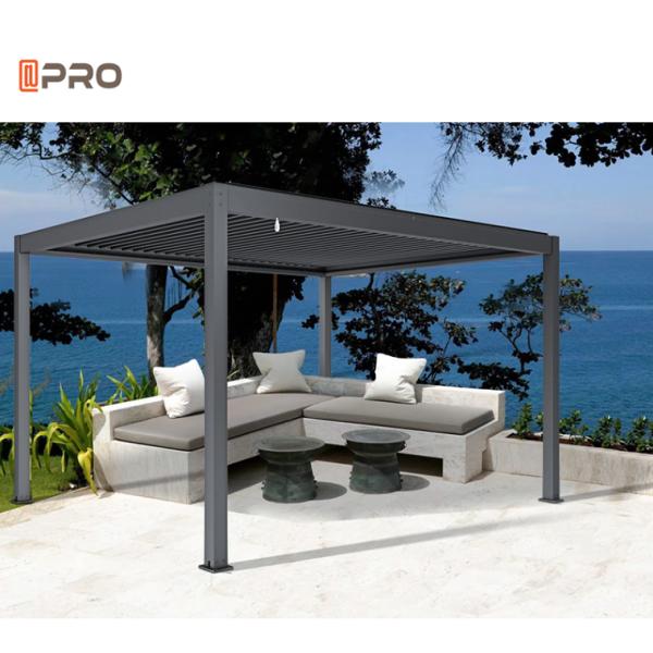 Metal Profile Aluminium Pour Pergola White Louvre Eco Friendly