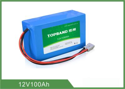 Bateria de lítio profunda 12V do ciclo do pó alto 100Ah com conector de Anderson
