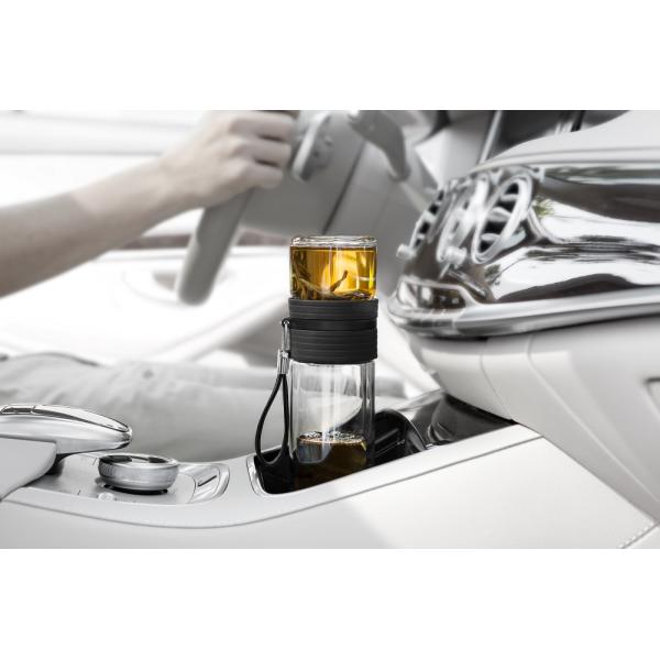 Outdoor Travel Double Wall Glass Tea Infuser Thermos 304 Stainless Steel