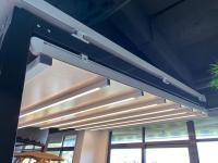 Sistema retrátil 110V/230V do telhado dos toldos exteriores retráteis impermeáveis