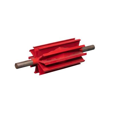 Heavy Duty Industrial Belt Conveyor Accessories Self Cleaning Wing Pulley