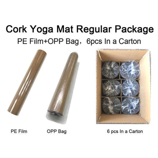 Natural Rubber Cork Non Slip Yoga Mat Custom Slip Resistant Yoga Mat