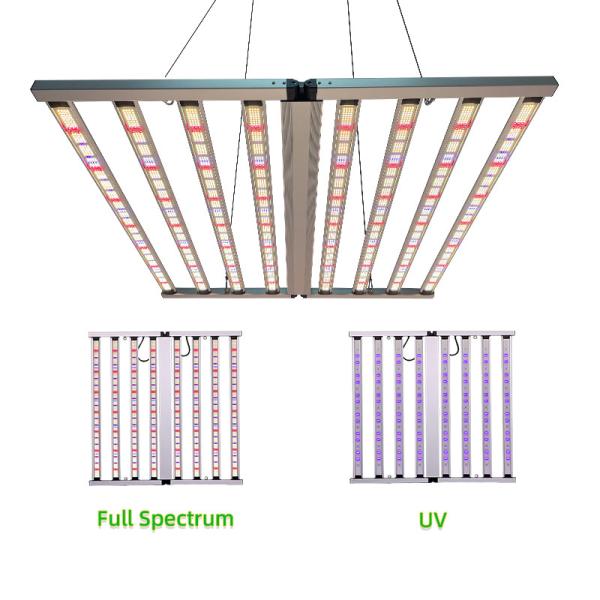 Lumière de croissance LED à deux voies de 900 watts à spectre complet UV IR