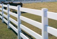 3 Rail Wire Mesh Fencing Eco-Friendly White Vinyl Horse Fence Panel