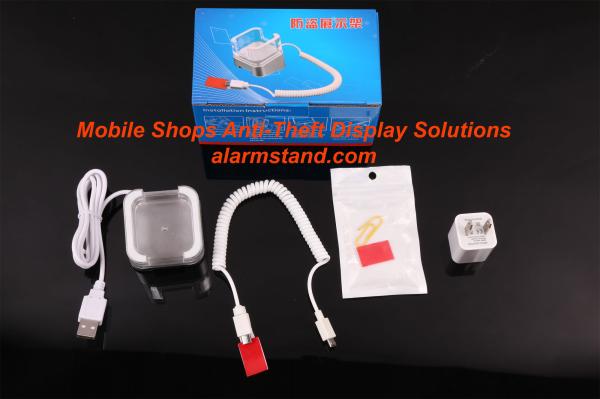 COMER new acrylic display cellphone security alarm display anti theft stands for stores