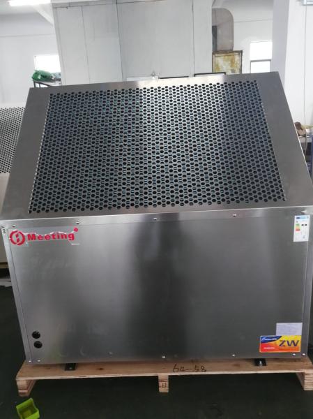 Low Noise Commercial Heat Pump Air To Water Floor Heating With Oil Heater Compland Compressor