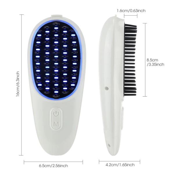 Электрический красный свет синий свет парикмахерская массажная гребка