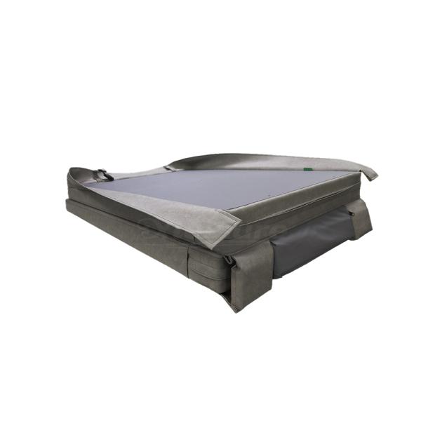 European Modern Outdoor Stainless Steel Swim Spa Cover 10-5cm Cold Plunge Ice Bath Therapy  Leather Cover Hot Accessory Spa Tubs