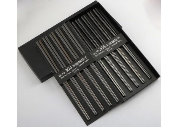 Japanese / Korean Stainless Steel Chopsticks ,High End Reusable Metal Chopsticks
