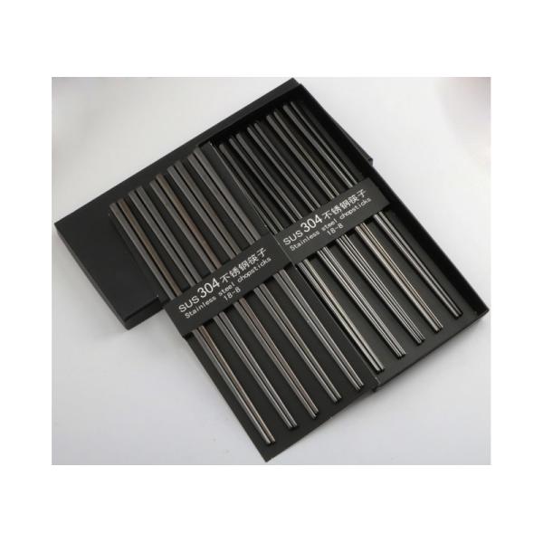 Japanese / Korean Stainless Steel Chopsticks ,High End Reusable Metal Chopsticks