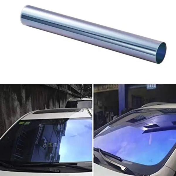 82% VLT Scratch Resistant Chameleon Deep Blue Car Front Window Tint Film from Mingtu